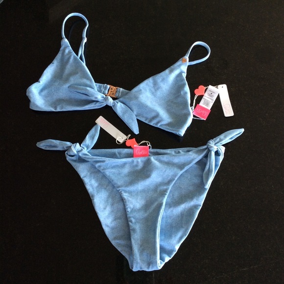 Lolli tie front top bikini set - Picture 2 of 8
